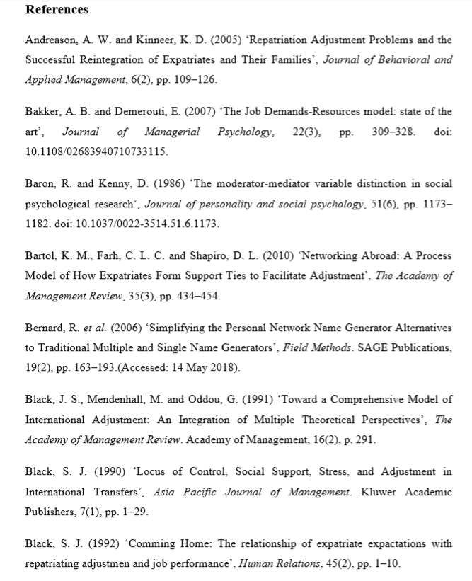 Список литературы дипломной работы на английском