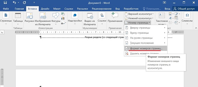 Инструкция по нумерации страниц реферата-7