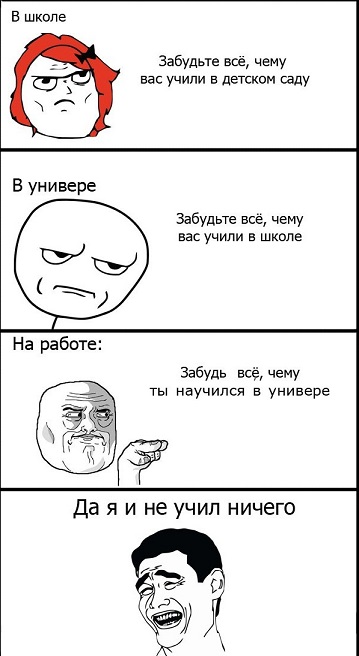 Забудьте, чему вас учили
